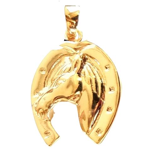 Gucci Collier chaîne avec tête de cheval en émail